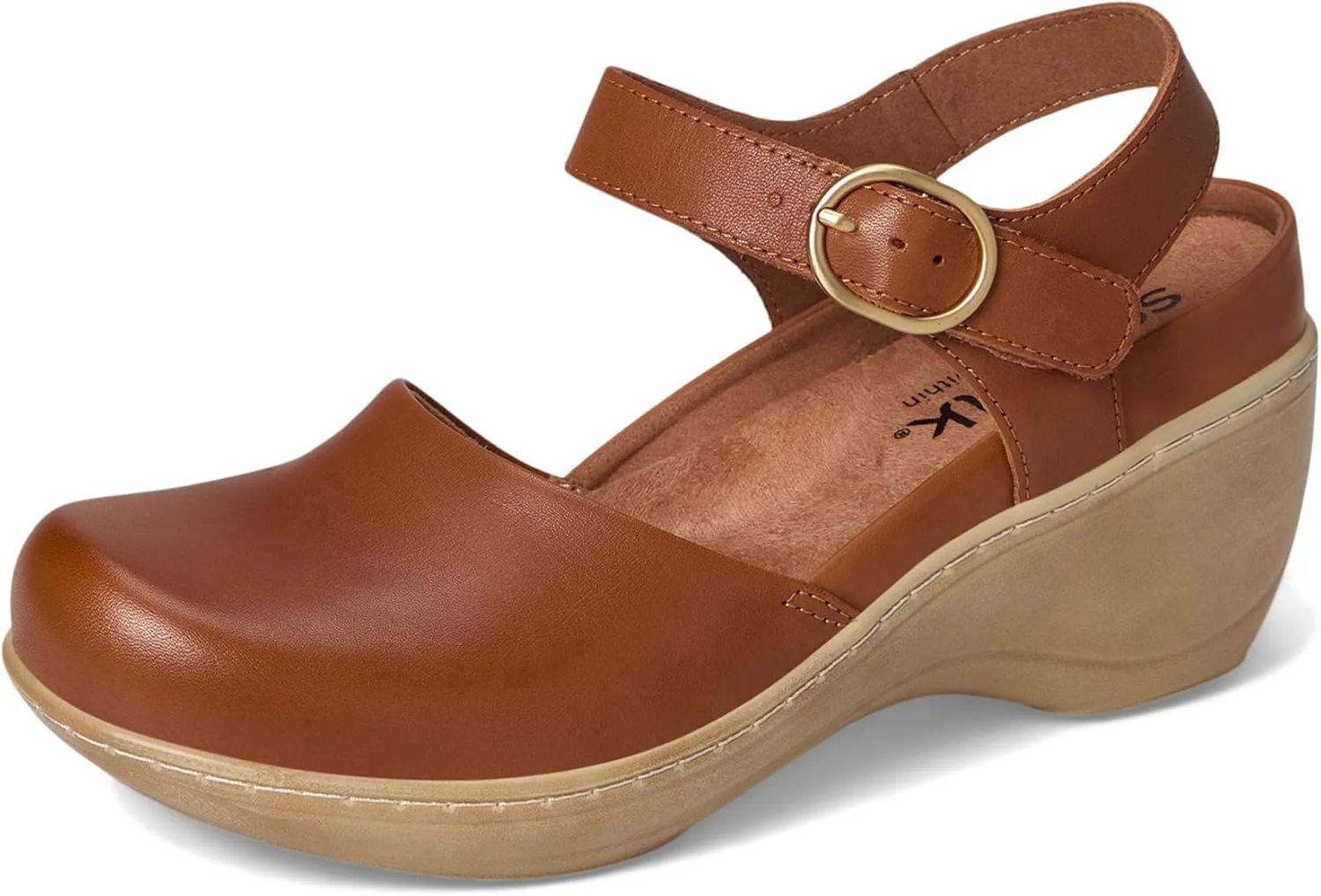 SoftWalk Women's Mabelle Clog, Luggage, 8