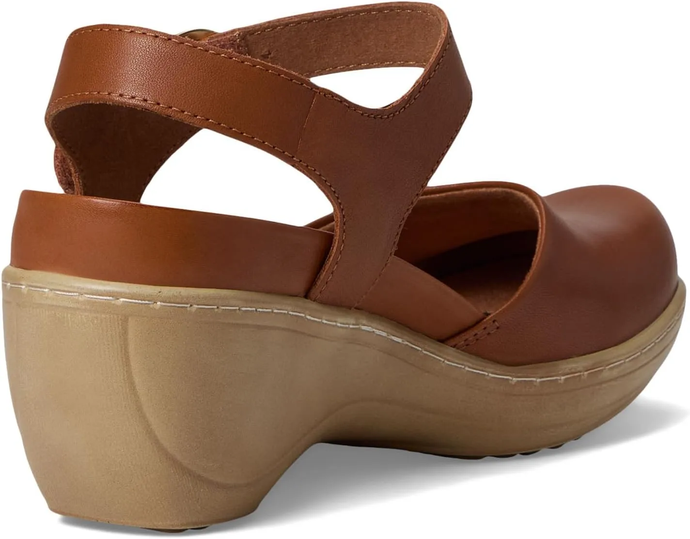 SoftWalk Women's Mabelle Clog, Luggage, 8