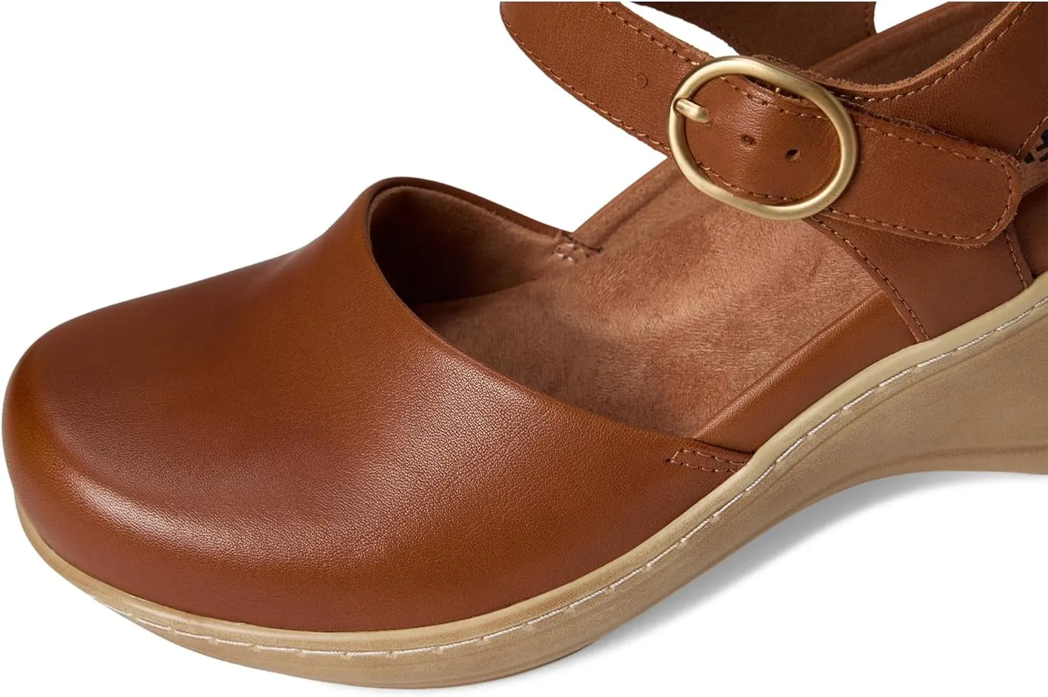 SoftWalk Women's Mabelle Clog, Luggage, 8