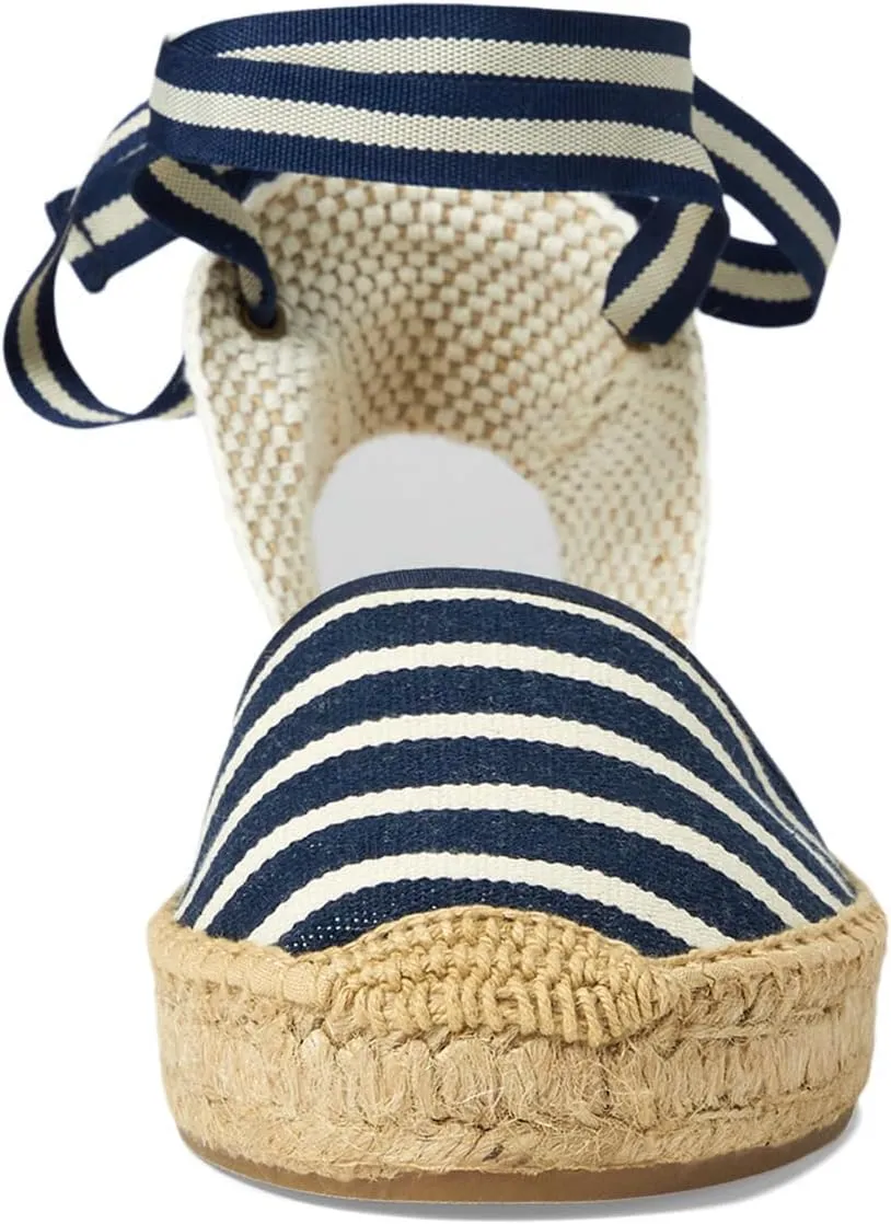 Soludos Women's Lauren Lace Up Espadrille Flat Sandal