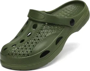 SOSOWHLTE Men's Women's Arch Support Clogs,Unisex Garden Shoes Comfortable Slip-on Outdoor Sandals Slippers for Beach Casual