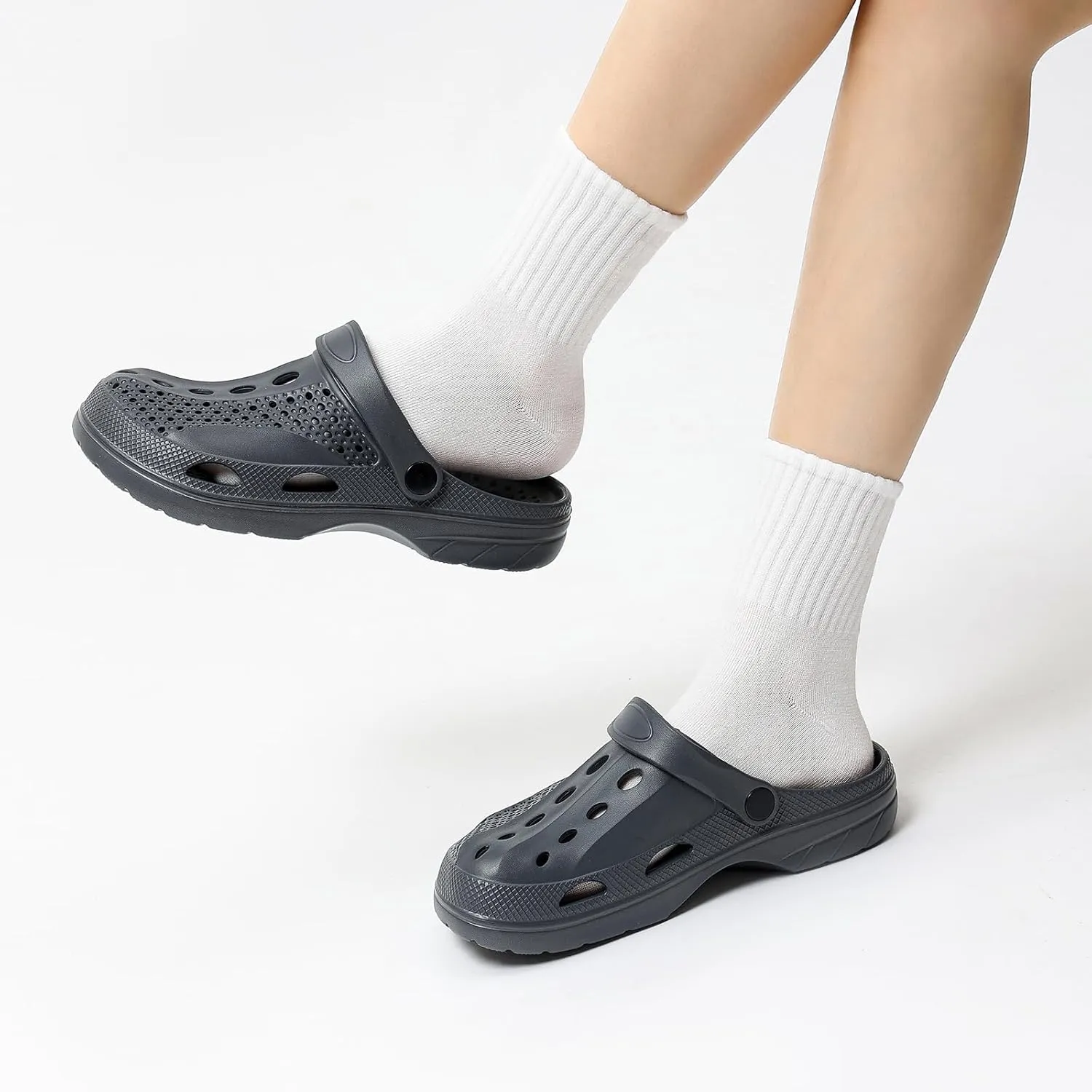 SOSOWHLTE Men's Women's Arch Support Clogs,Unisex Garden Shoes Comfortable Slip-on Outdoor Sandals Slippers for Beach Casual