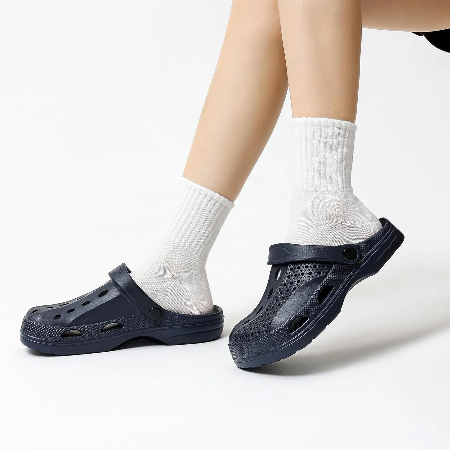 SOSOWHLTE Men's Women's Arch Support Clogs,Unisex Garden Shoes Comfortable Slip-on Outdoor Sandals Slippers for Beach Casual