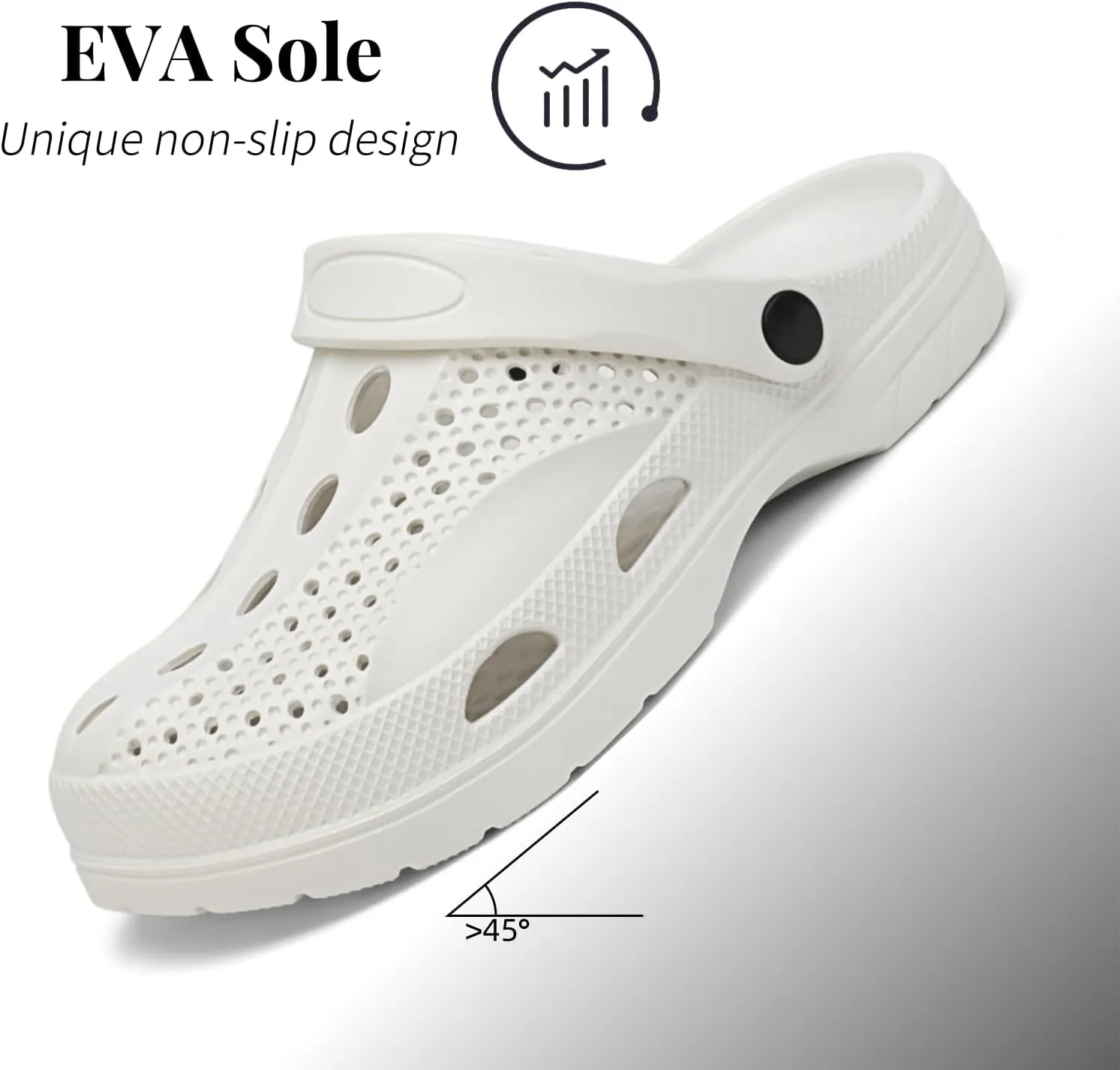 SOSOWHLTE Unisex Fashion Beach Clogs for Men & Women – Slip-On Garden Shoes, Outdoor Breathable Slippers with Arch Support