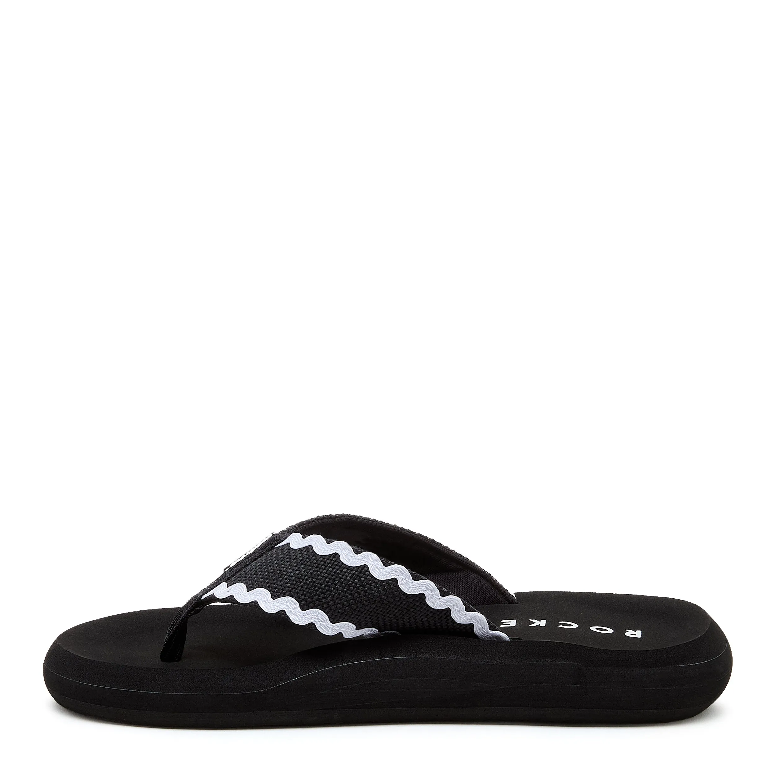 Spotlight Black Waves Flip-flops
