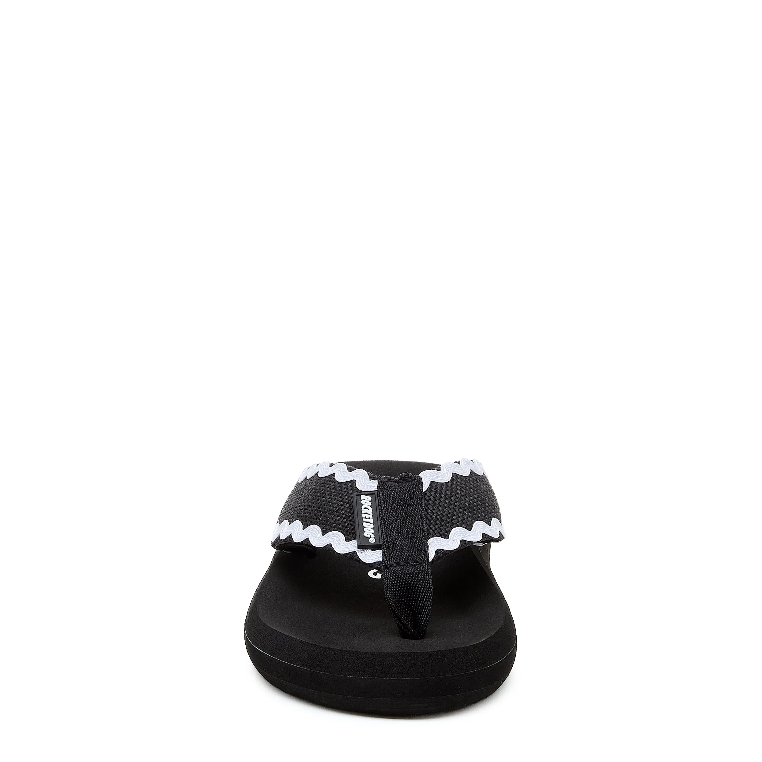 Spotlight Black Waves Flip-flops