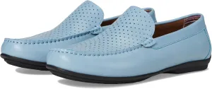 Stacy Adams Men's Conroy Moc Toe Driver Loafer, Light Blue, 11