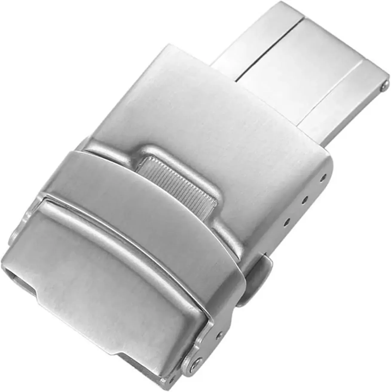 Stainless Steel Watchband Buckle Fit For Seiko Watch Clasp 18/20/22/24mm Soild Cast Button Fit For Citizen Diver Clasp Watch Accessories