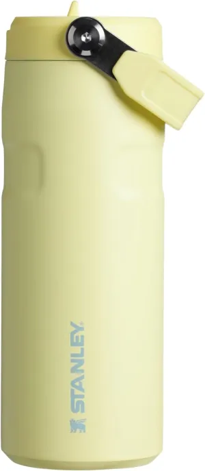 Stanley IceFlow Flip Straw 2.0 Water Bottle 16 OZ | Built-In Straw with Larger Opening | Lightweight & Leak-Resistant | Insulated Stainless Steel | BPA-Free | Pomelo