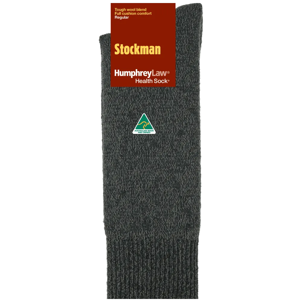 Stockman Health Sock Dark Grey & Light Grey