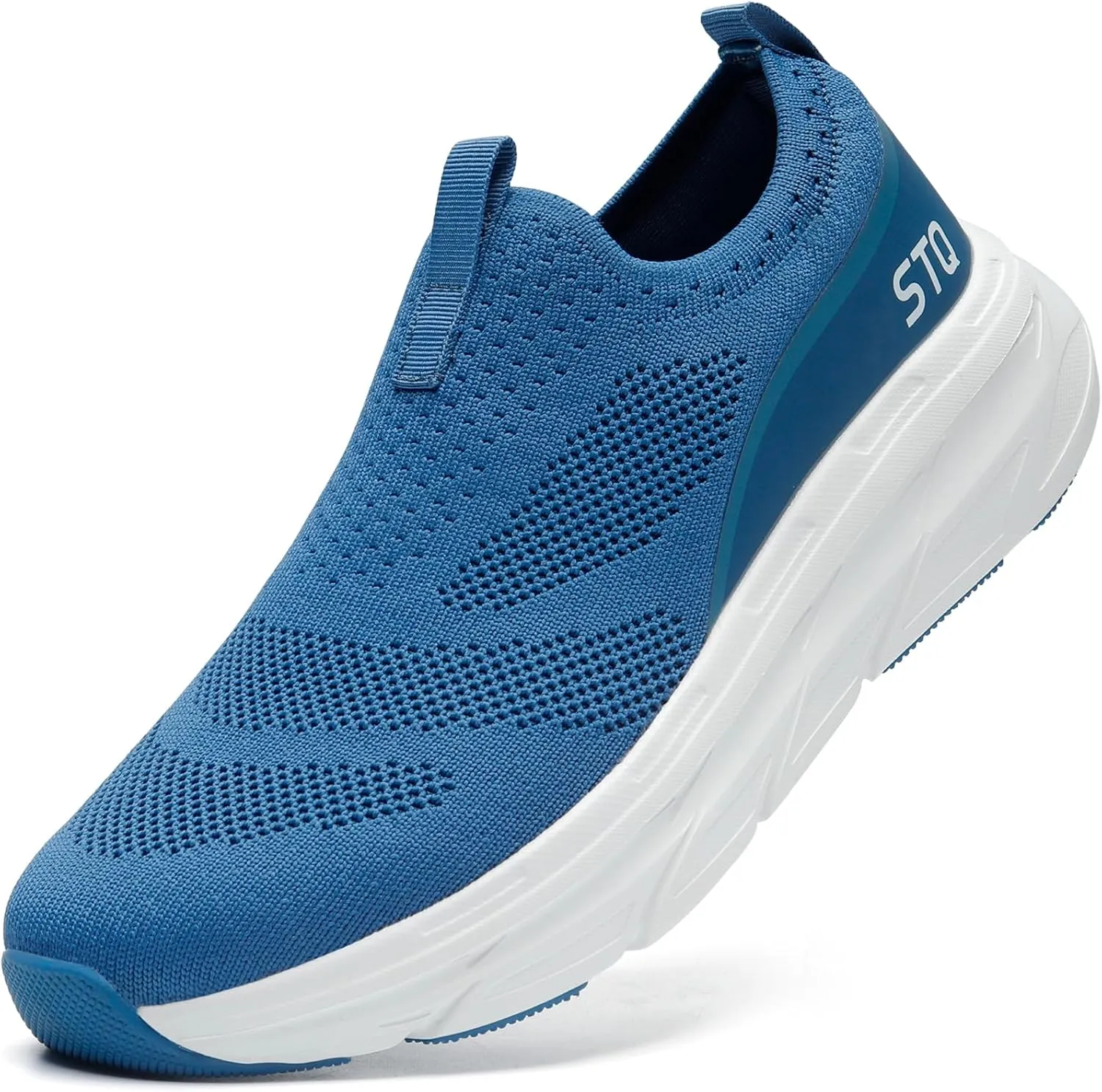 STQ Slip on Sneakers Women Walking Shoes with Arch Support Memory Foam
