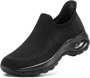 STQ Womens Slip on Walking Shoes Air Cushion Comfortable Supportive Orthopedic Nursing Sneakers for Plantar Fasciitis