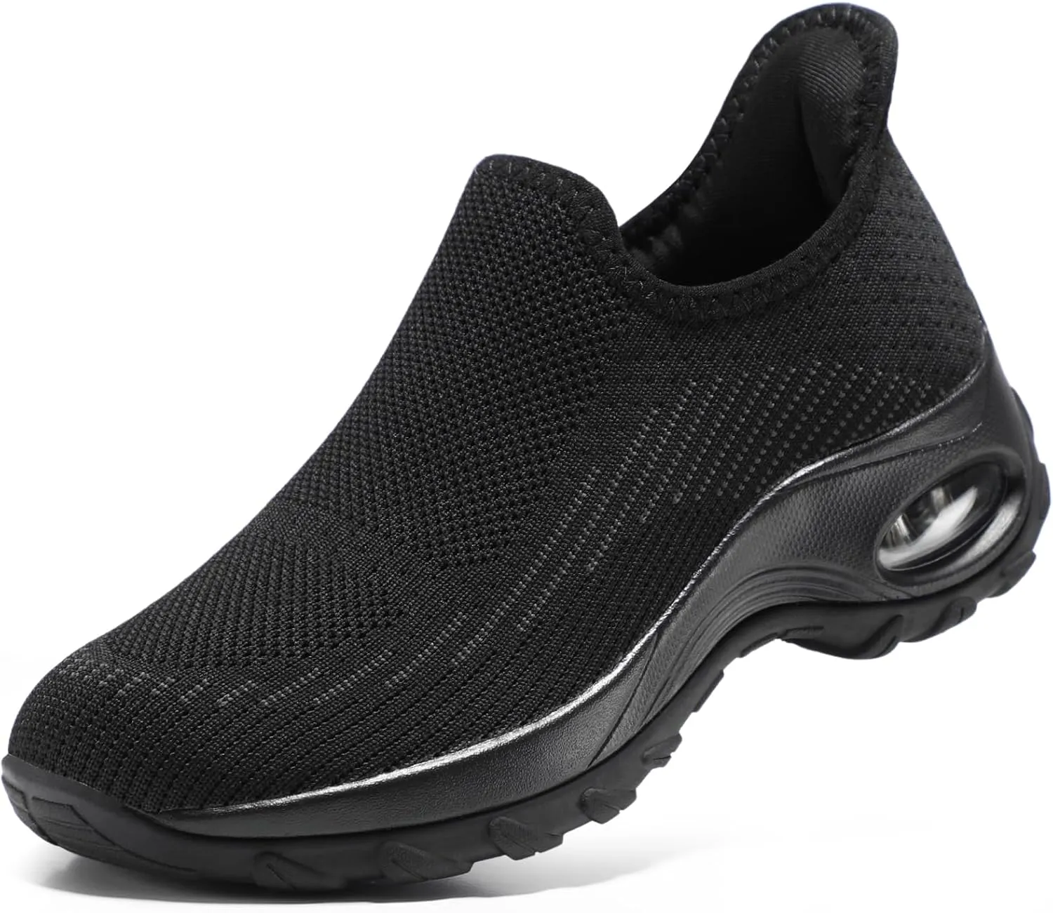 STQ Womens Slip on Walking Shoes Air Cushion Comfortable Supportive Orthopedic Nursing Sneakers for Plantar Fasciitis