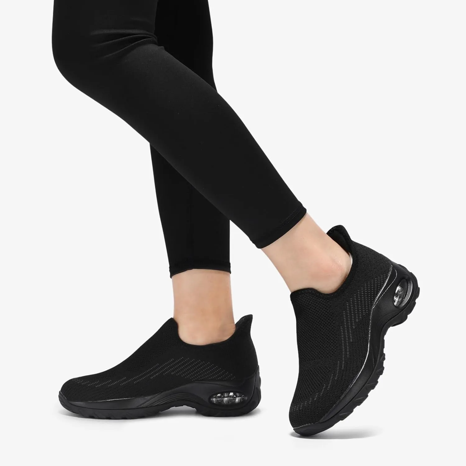 STQ Womens Slip on Walking Shoes Air Cushion Comfortable Supportive Orthopedic Nursing Sneakers for Plantar Fasciitis