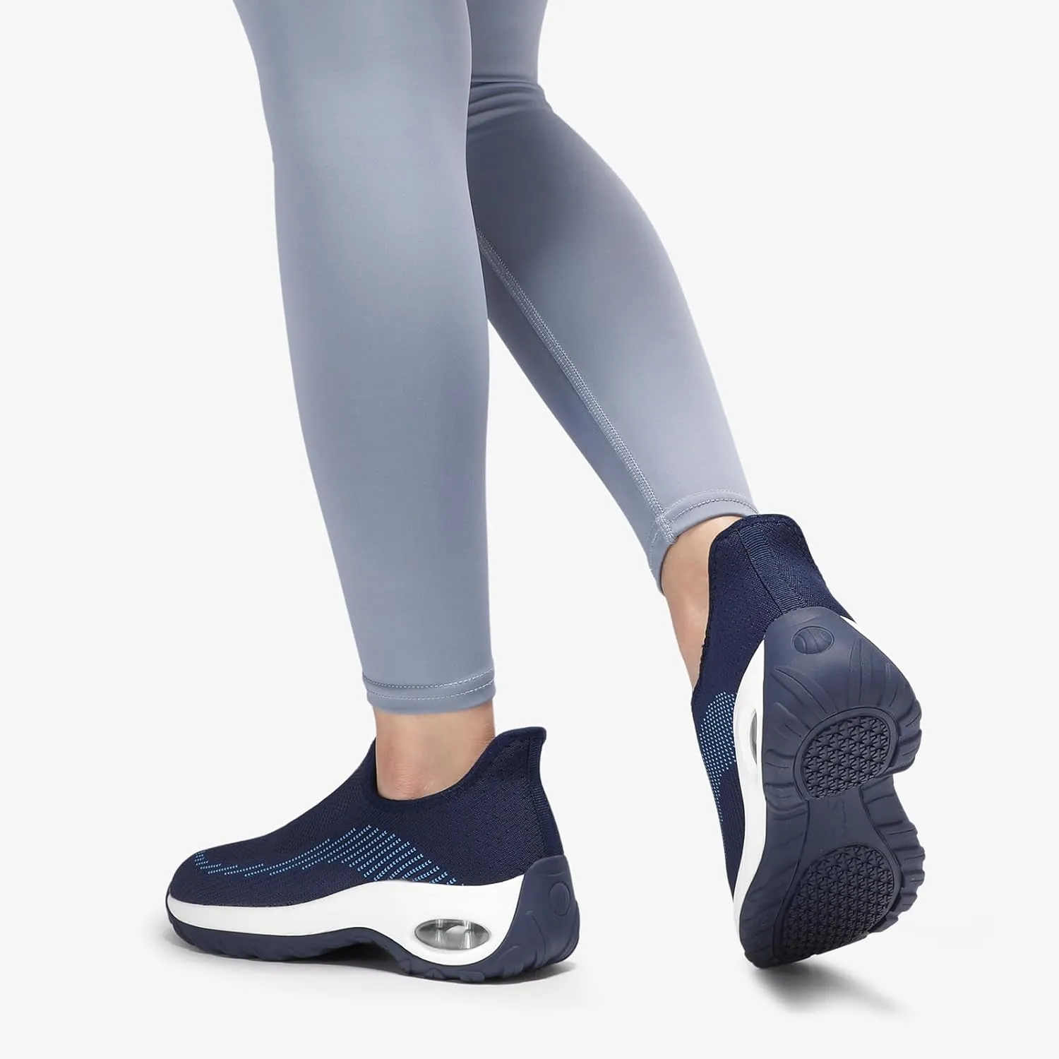 STQ Womens Slip on Walking Shoes Air Cushion Comfortable Supportive Orthopedic Nursing Sneakers for Plantar Fasciitis