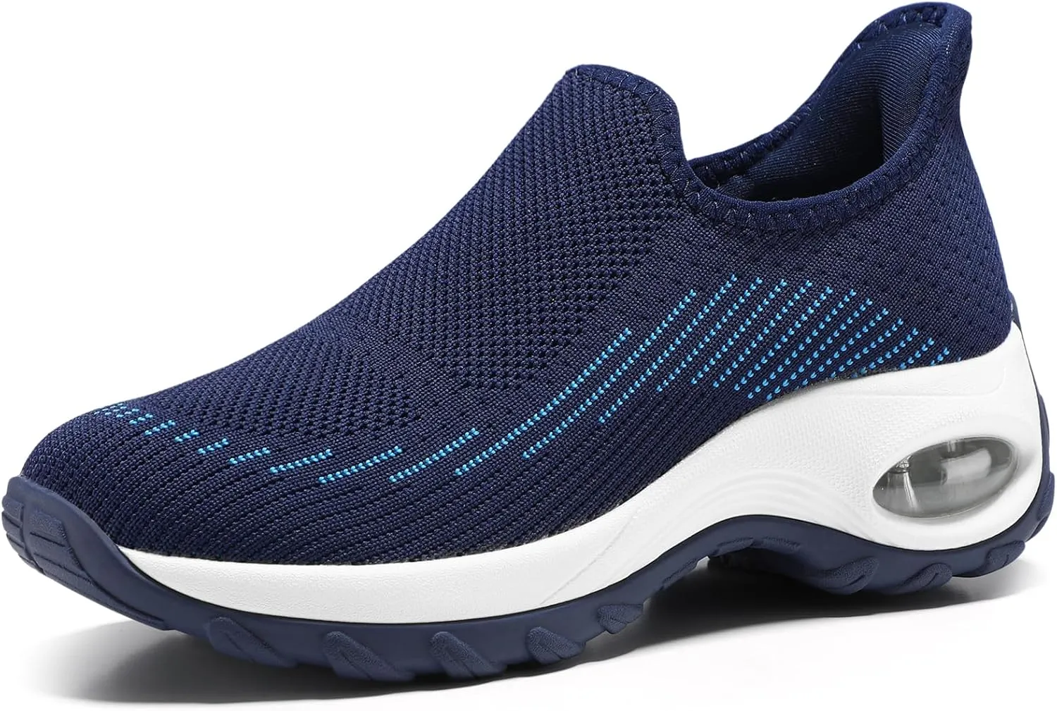 STQ Womens Slip on Walking Shoes Air Cushion Comfortable Supportive Orthopedic Nursing Sneakers for Plantar Fasciitis