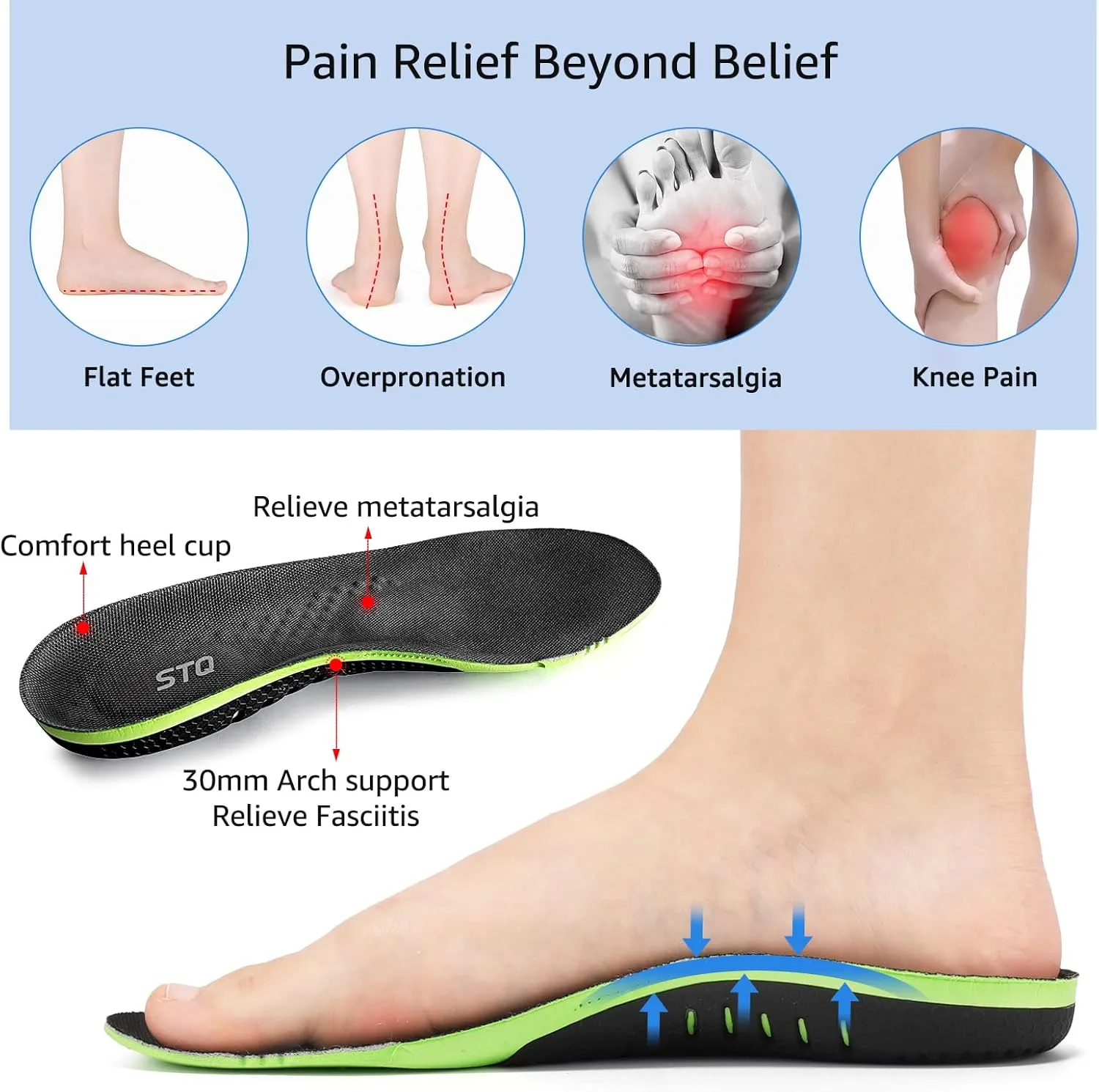 STQ Women's Slip on Walking Shoes Supportive Non Slip Work Lightweight Cushion Plantar Fasciitis Orthopedic Breathable Sneakers for All Day Standing