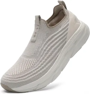 STQ Women's Slip On Walking Tennis Shoes Cushion Comfortable Orthopedic Sneakers Breathable Non-Slip Athletic Gym Workout Shoe