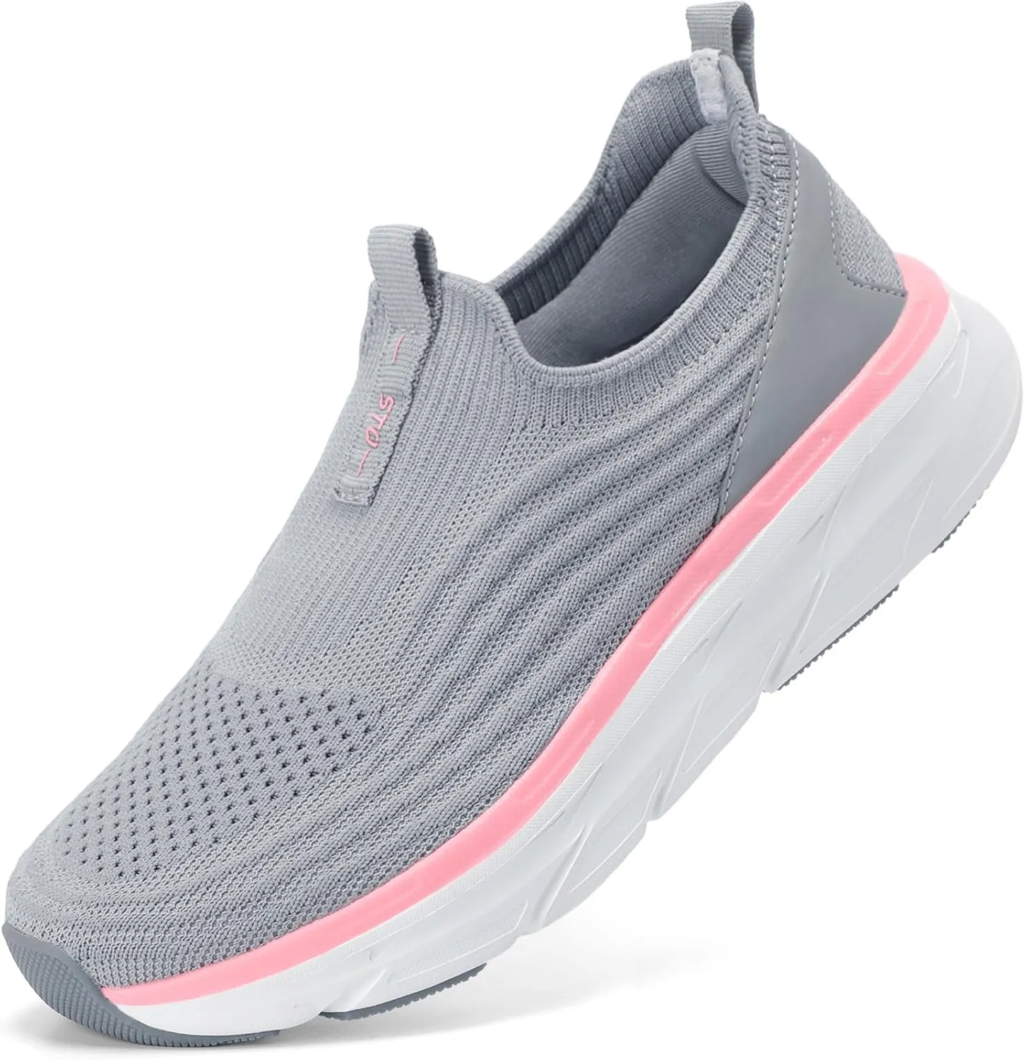 STQ Women's Slip On Walking Tennis Shoes Cushion Comfortable Orthopedic Sneakers Breathable Non-Slip Athletic Gym Workout Shoe