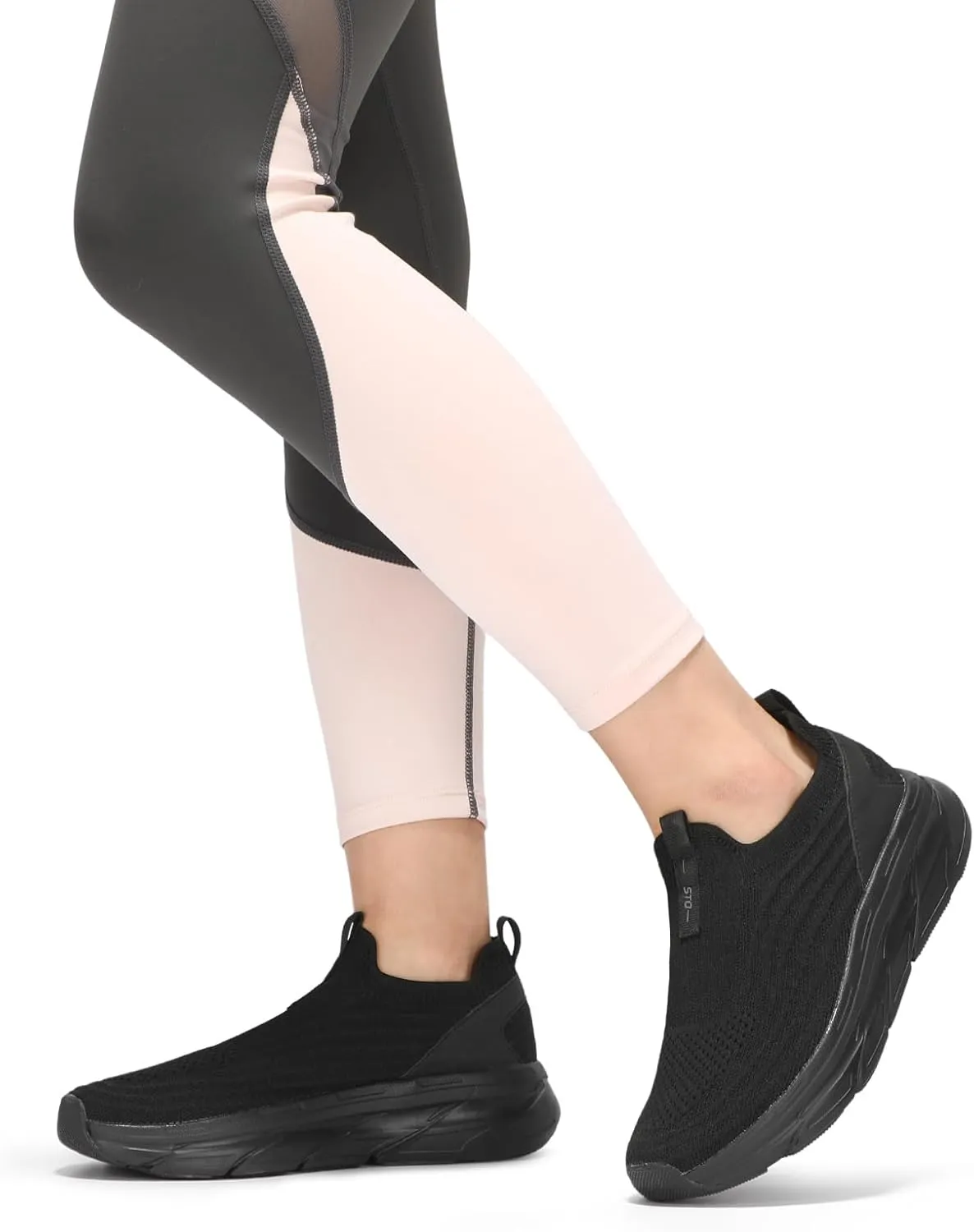 STQ Women's Slip On Walking Tennis Shoes Cushion Comfortable Orthopedic Sneakers Breathable Non-Slip Athletic Gym Workout Shoe