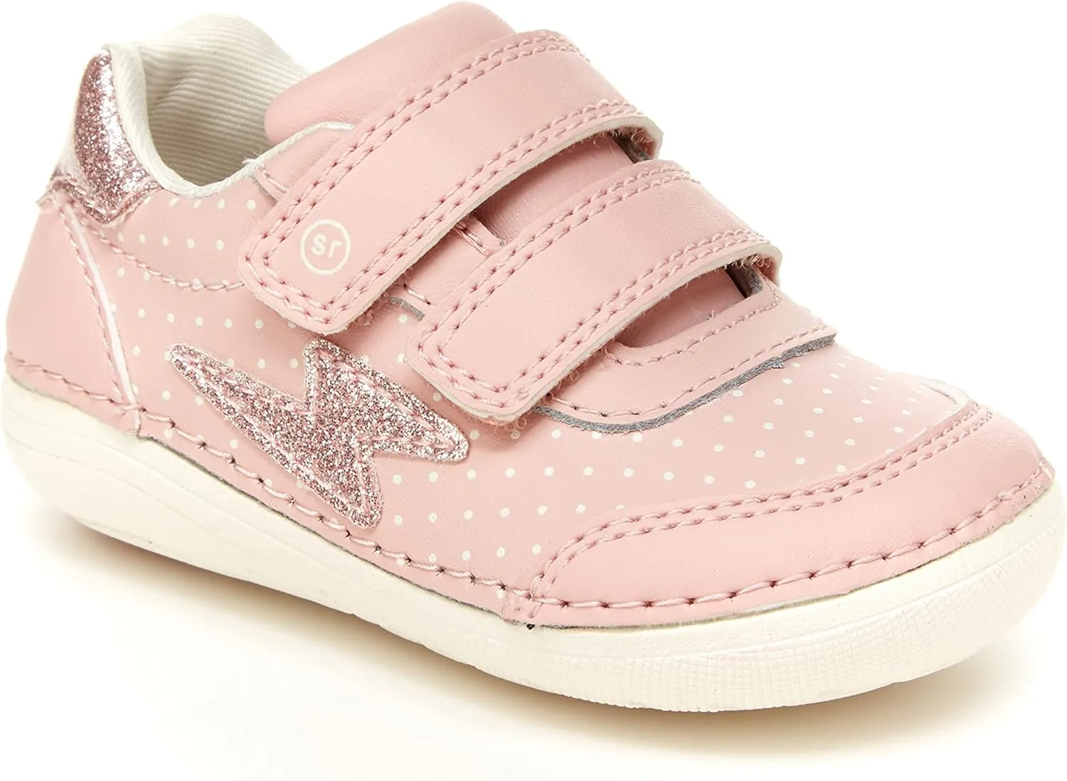 Stride Rite Girls Soft Motion Kennedy Sneaker, Pink, 5 Toddler