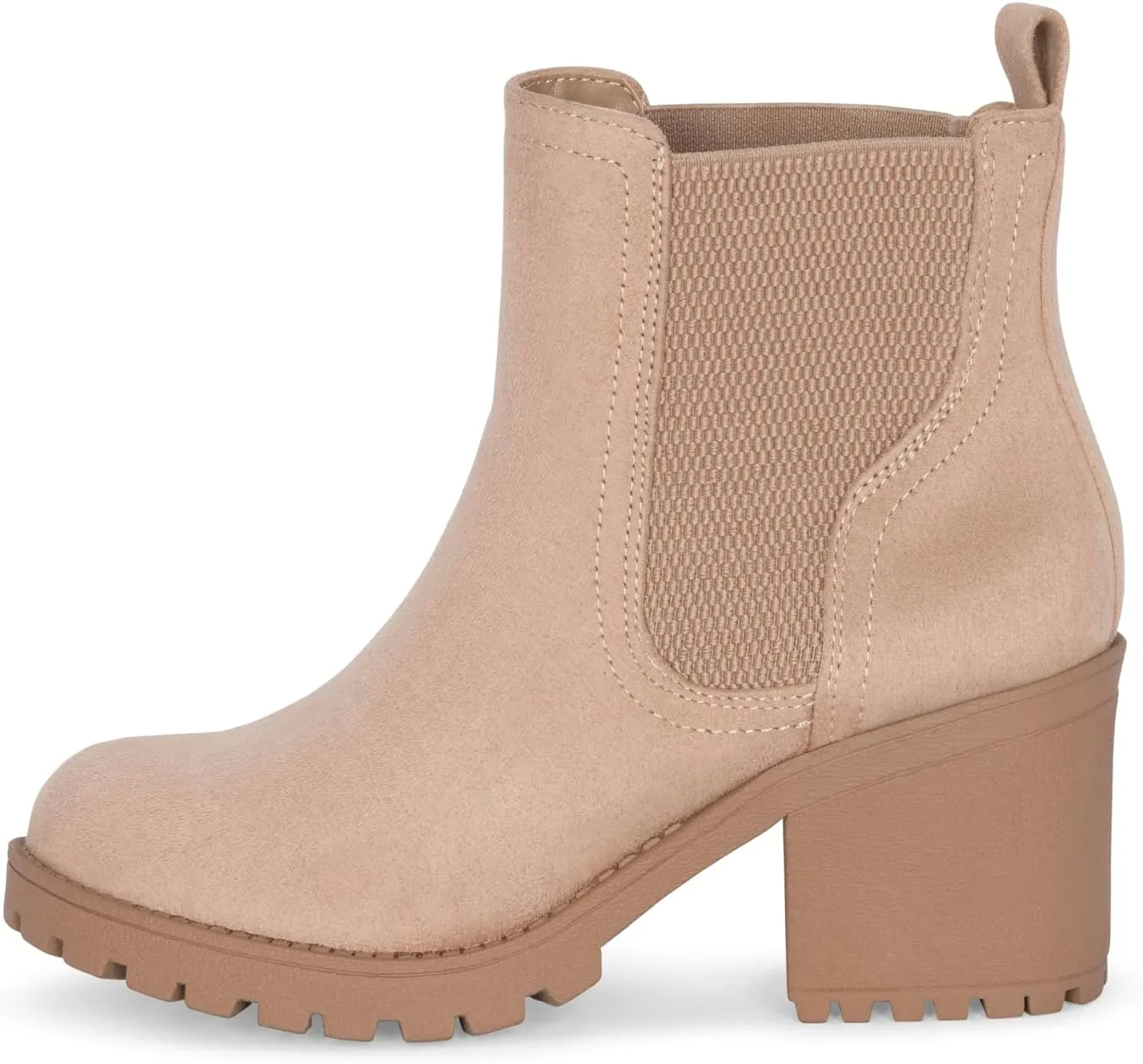 STYLISH S ABBY - Women's Platform Chelsea Ankle Boots Chunky Block Heel Lug Sole