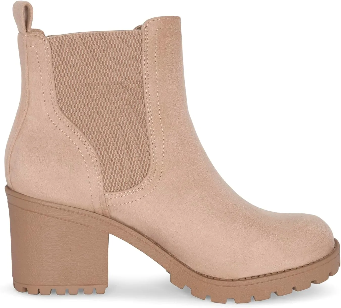 STYLISH S ABBY - Women's Platform Chelsea Ankle Boots Chunky Block Heel Lug Sole