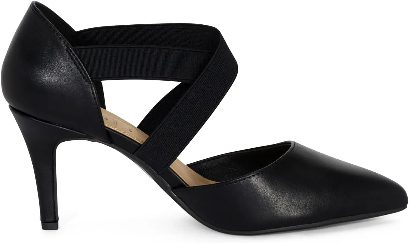 STYLISH S BOGO ~ Womens Pointed Toe Elastic Criss Cross Strap High Heel Dress Pumps