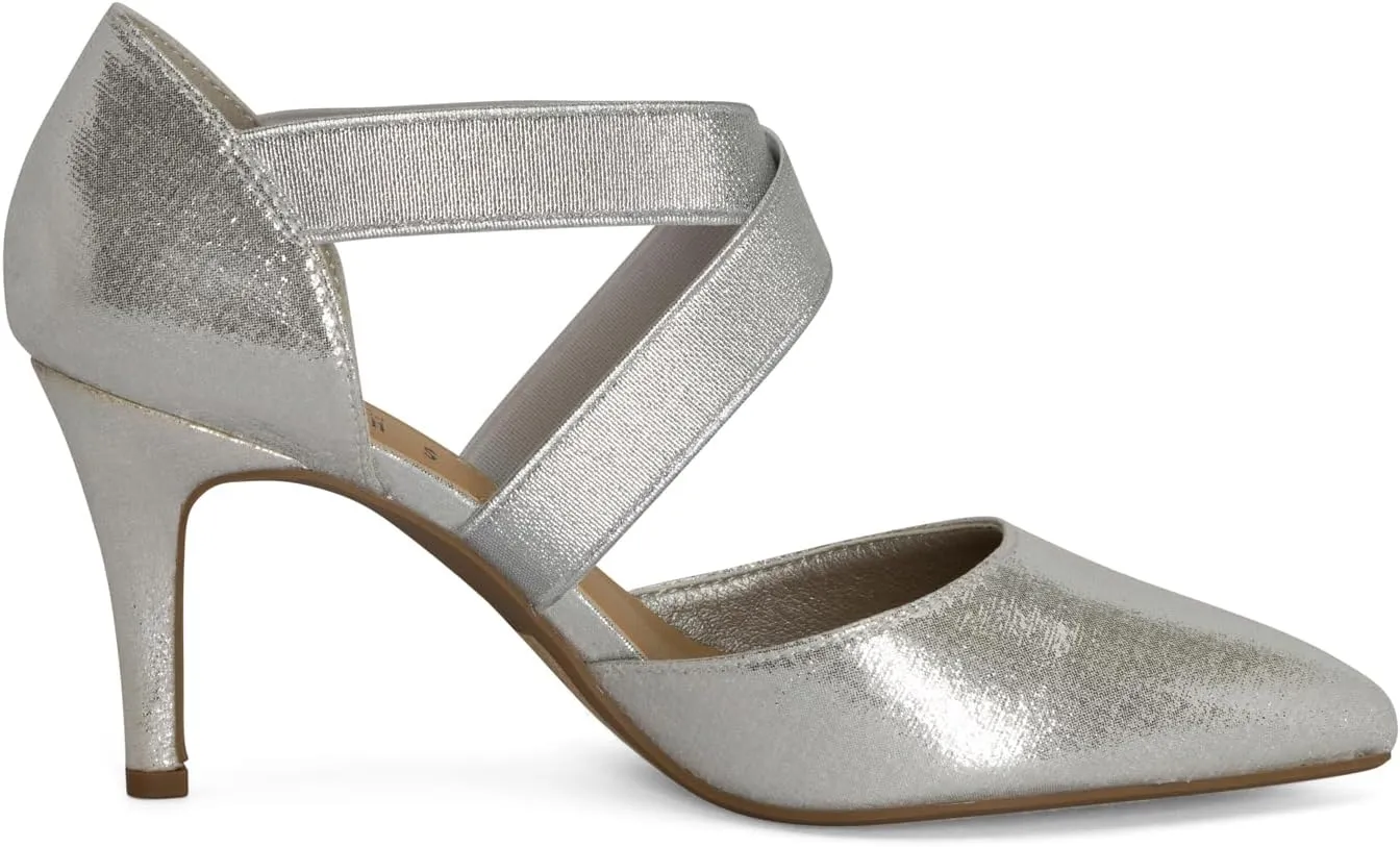 STYLISH S BOGO ~ Womens Pointed Toe Elastic Criss Cross Strap High Heel Dress Pumps