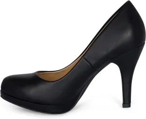 STYLISH S SAGE - Women's Classic Round Toe Platform High Heel Dress Pumps