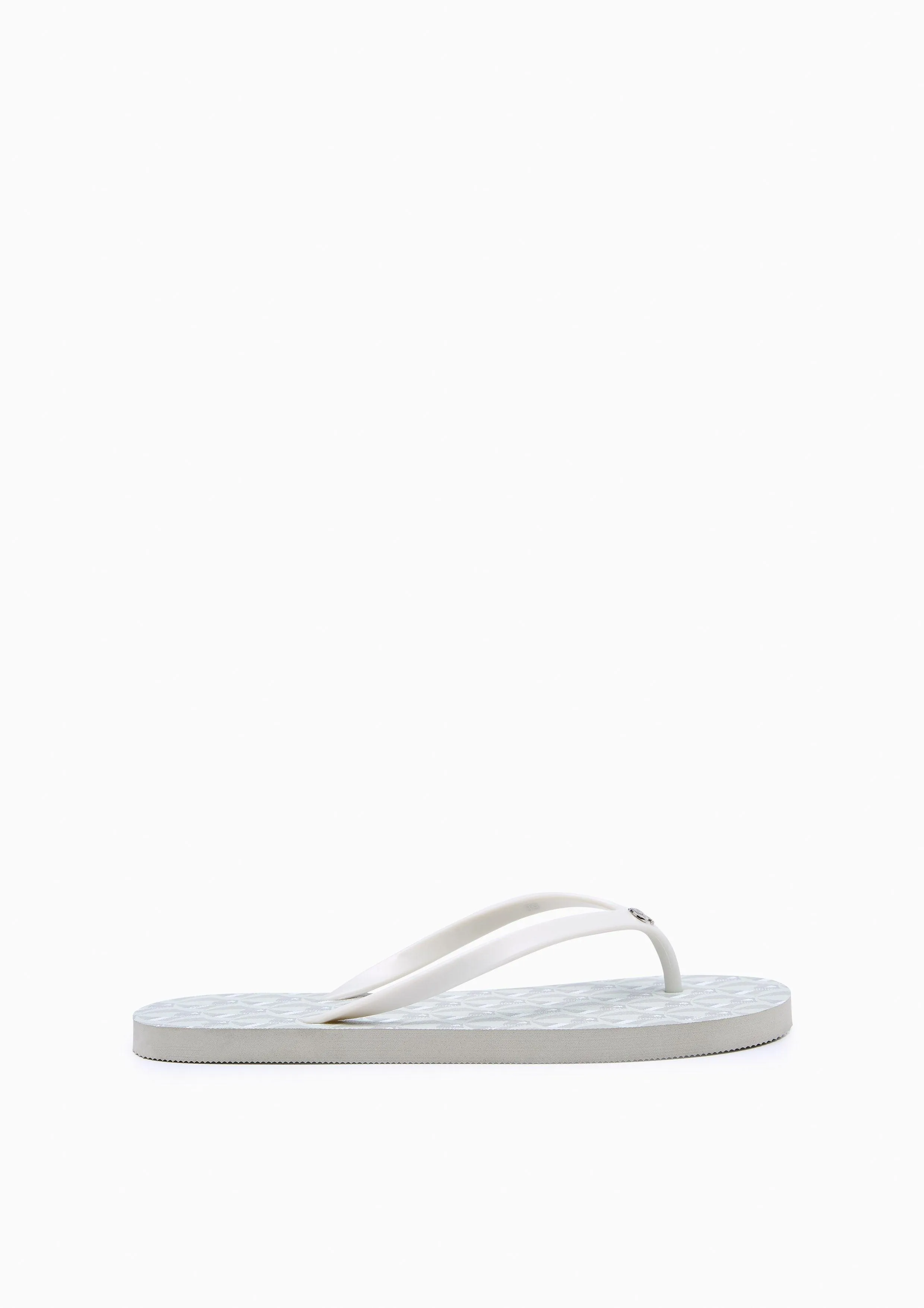Summer Beach Flats And Sandals - Printed Grey
