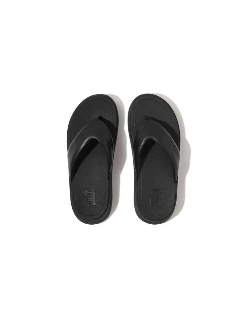 Surff Leather Sandal in Black