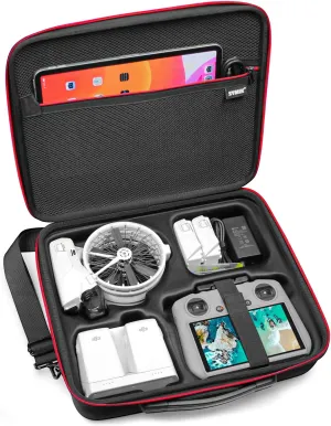 SYMIK Carrying Case for DJI Flip, Anti-water Splash, Anti-shock Compact Travel Shoulder Bag, Storage Nylon Case for DJI Flip Fly More Combo Drone Accessories, fits RC 2/RC-N3/Charging Hub/Batteries