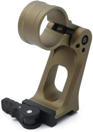 Tactical 2.91" FTC Mount Flip to Center Scope Mount for 30mm Ring Magnifier Scope,Metal Side Flip Folding Bracket Riser Mount,Compatible with Aim 3XMAG, Aim 3X-C,Tan
