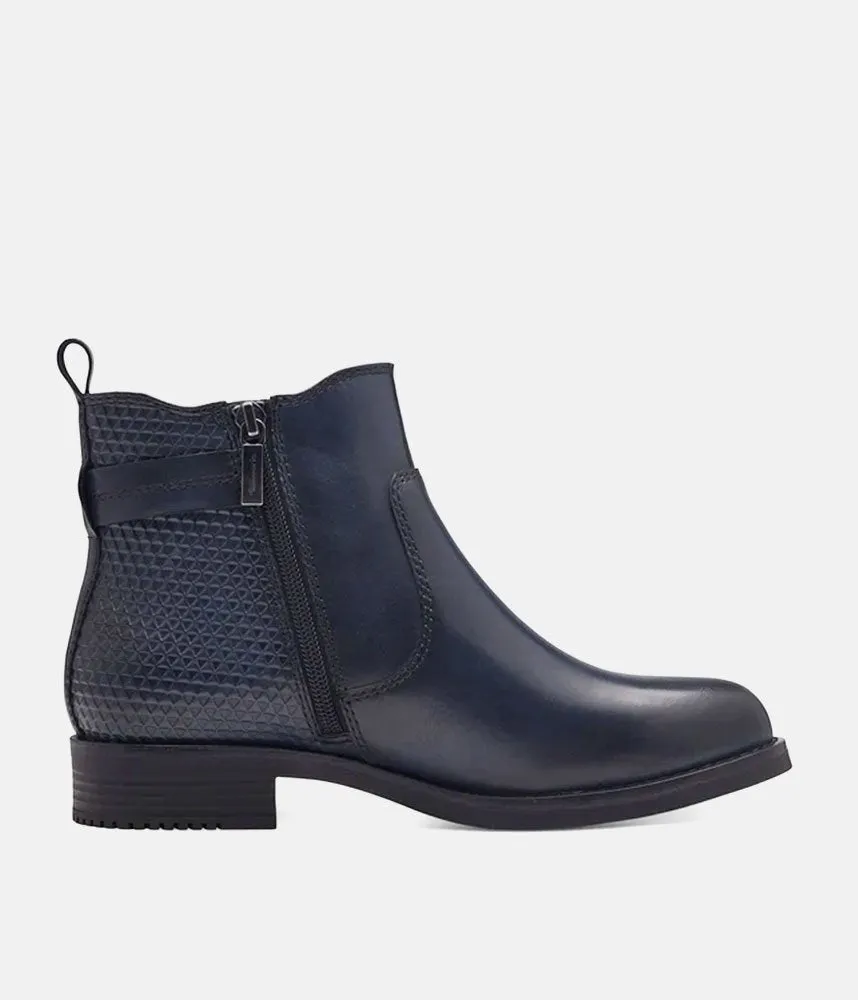 Tamaris Stylish Navy Chelsea Style Ankle Boots