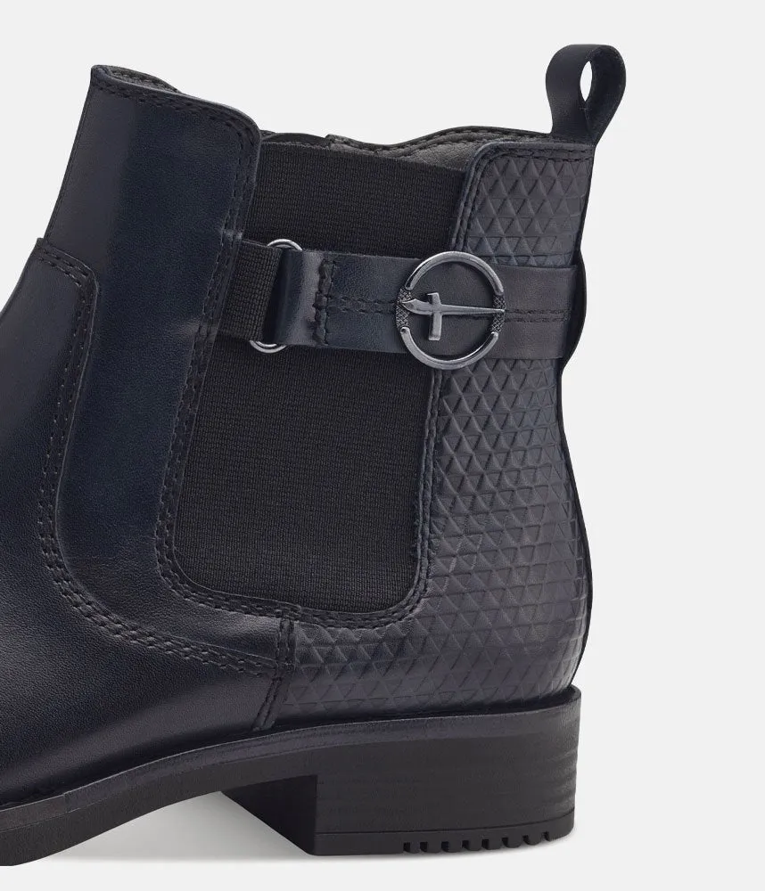 Tamaris Stylish Navy Chelsea Style Ankle Boots