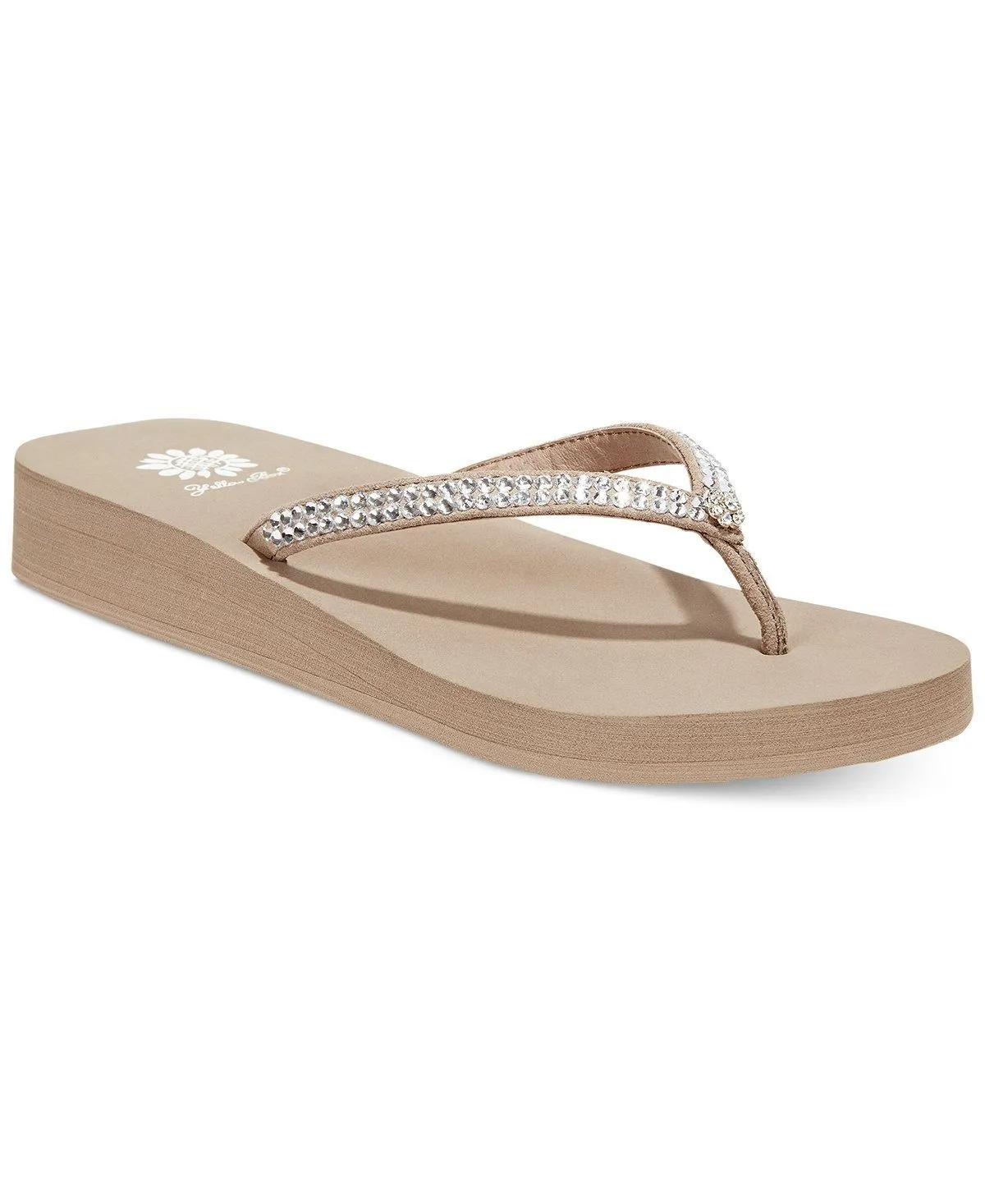 Taupe Rich Sandals Flip Flop Wedge Sandal Professional assistance Box Yellow Innovative functionality Thong Jello