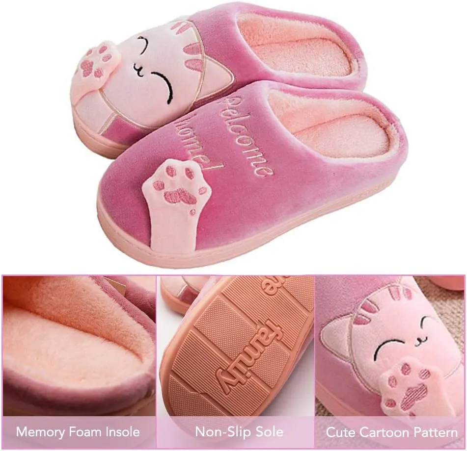 techcity Women's & Men's Comfort Memory Foam Slippers Breathable Fuzzy Slip on Clog House Shoes w/Indoor Outdoor Anti-Skid Sole