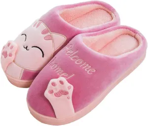 techcity Women's & Men's Comfort Memory Foam Slippers Breathable Fuzzy Slip on Clog House Shoes w/Indoor Outdoor Anti-Skid Sole