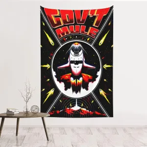 Teyusain Gov't Rock Mule Band Tapestry Wall Hanging Posters 3D Printed Art Tapestry Home Decor 60X40 Inches