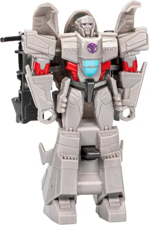 Transformers Toys EarthSpark 1-Step Flip Changer Megatron, 4-Inch Action Figure, Robot Toys for Ages 6 and Up
