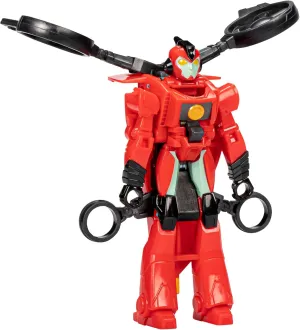 Transformers Toys EarthSpark 1-Step Flip Changer Terran Twitch, 4-Inch Action Figure, Robot Toys for Ages 6 and Up