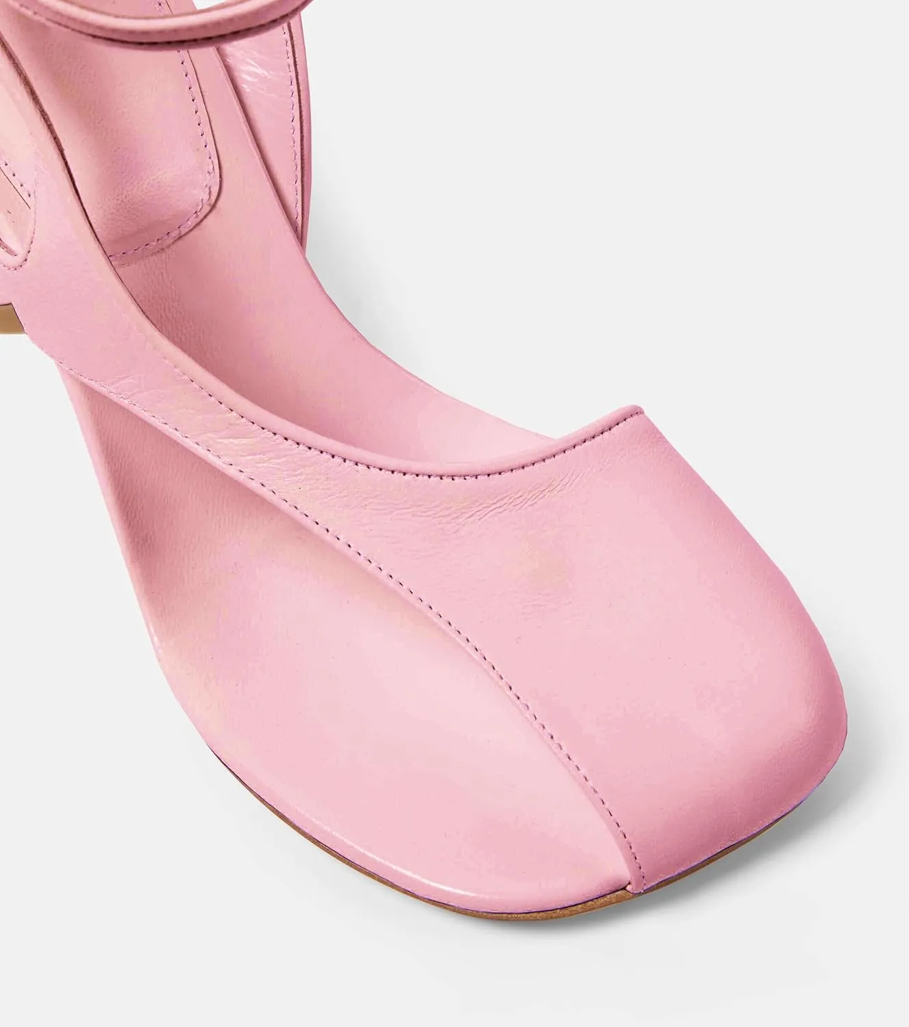 Trendy Open Toe Heeled Sandals for Women - Stylish Thong Sandals with Unique Curved Contoured Heel Fashion Ankle Strap Peep Toe High Heels Pumps for Summer & Evening