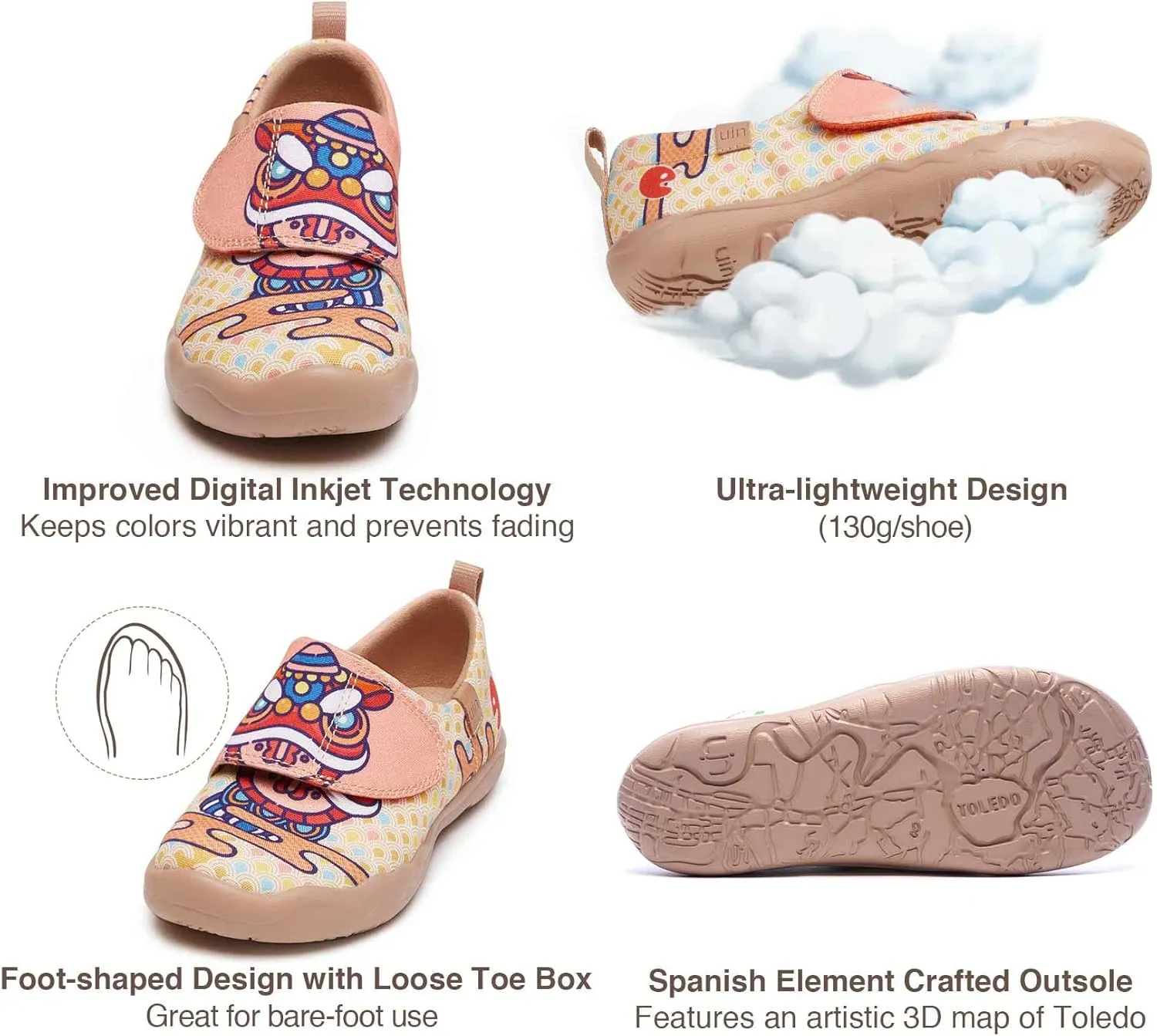 UIN Kid's The National Gallery Collaborative Collection Art Painted Travel Shoes