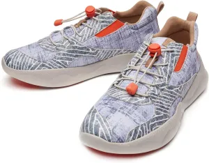 UIN Men's Fashion Sneakers Walking Casual Slip Ons Microfiber Comfortable Lightweight Art Painted Athletic Travel Shoes Mijas