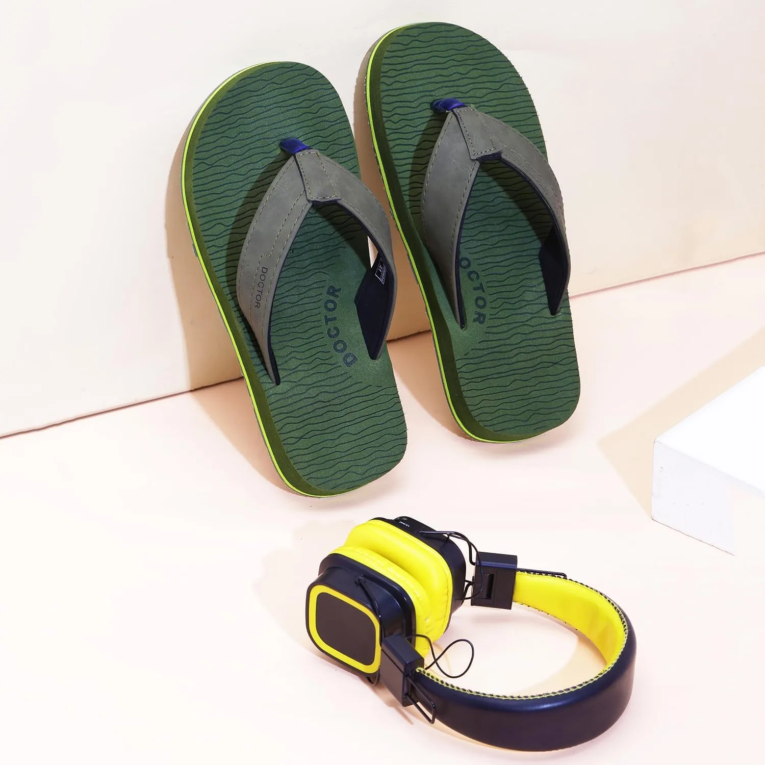 Ultra Cushion Slippers for Men's| Lightweight & Comfortable| Orthopedic & Diabetic| Casual & Stylish| Non-Slip Durable Mcr Dr Chappals & House Flip flops For Gent's & Boy’s D-37