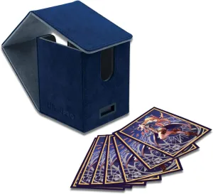Ultra Pro - Vivid Alcove Flip Deck Box (Blue) - Protect and Store up to 100 Double Sleeves Standard Size Cards, Perfect for Sports Cards, Gaming Cards & Collectible Trading Cards