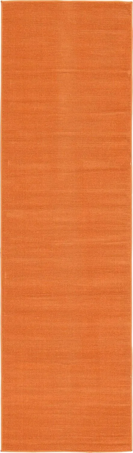 Unique Loom Williamsburg Collection Area Rug - Solid (2' 9" x 9' 10" Runner, Salmon)