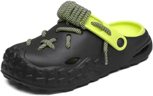 Unisex-Adult Bayaband Clogs, Lime Khaki/Navy