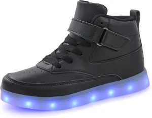 Unisex LED Shoes Light Up Shoes High Top Sneakers for Women Men